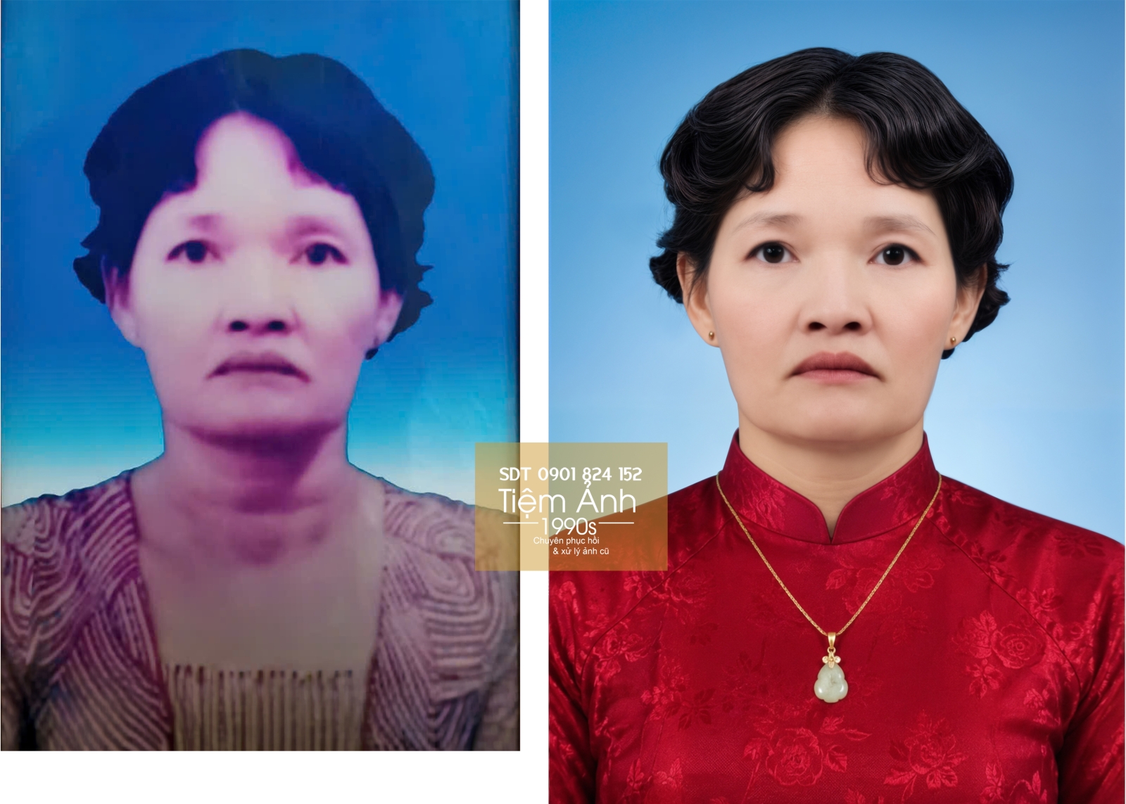 Phục hồi ảnh cũ trước khin in chân dung thờ
