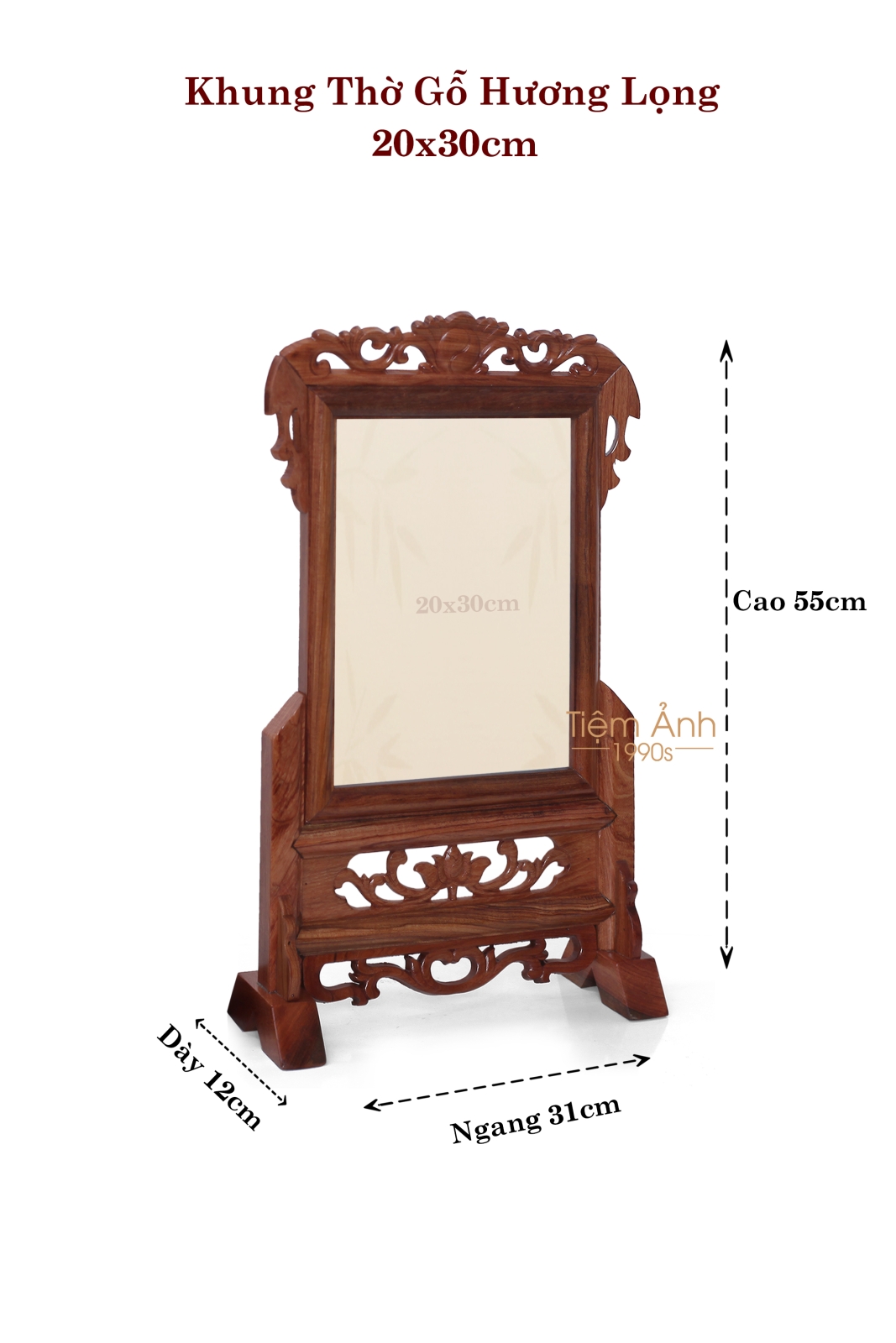 Khung thờ gỗ hương lọng 20x25