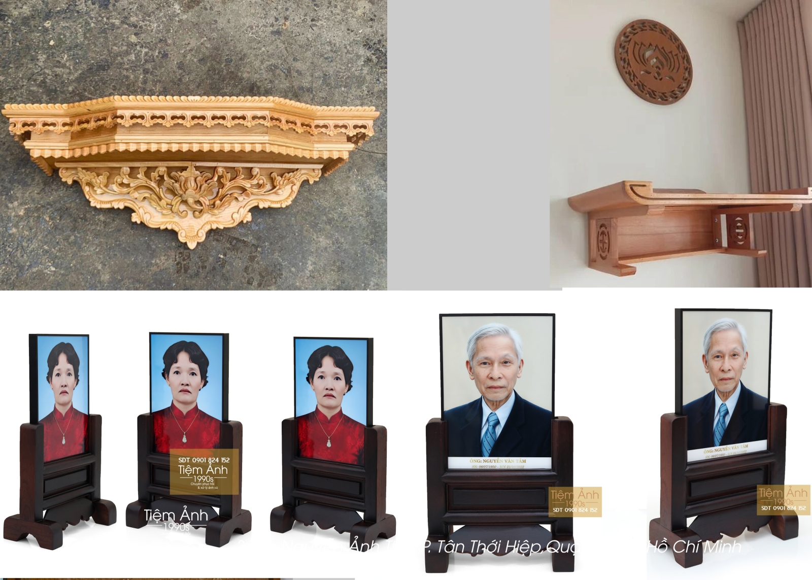 Kích thước ảnh phù hợp bàn thờ treo