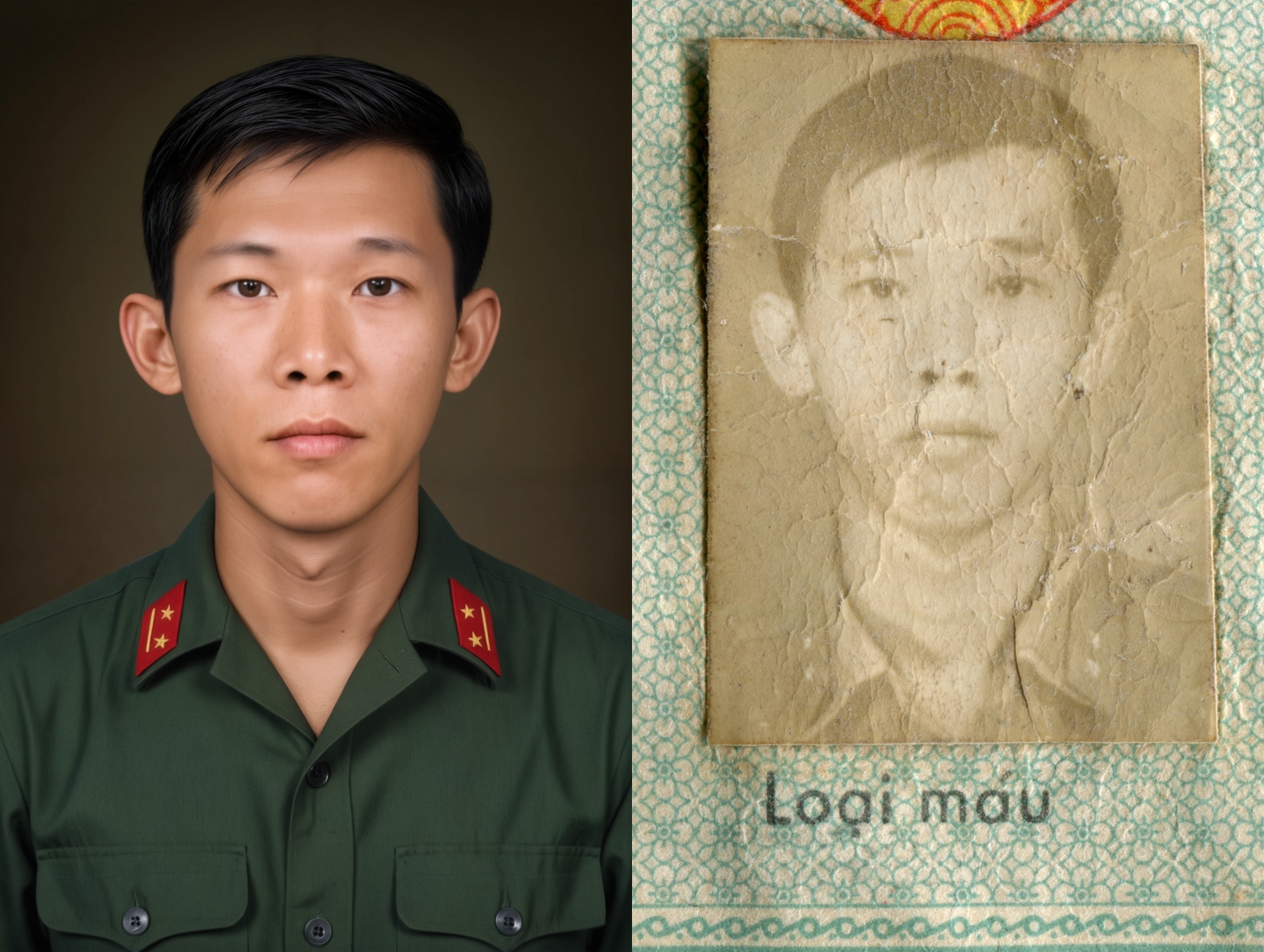 Phục hồi chân dung liệt sỹ từ giấy tờ cũ