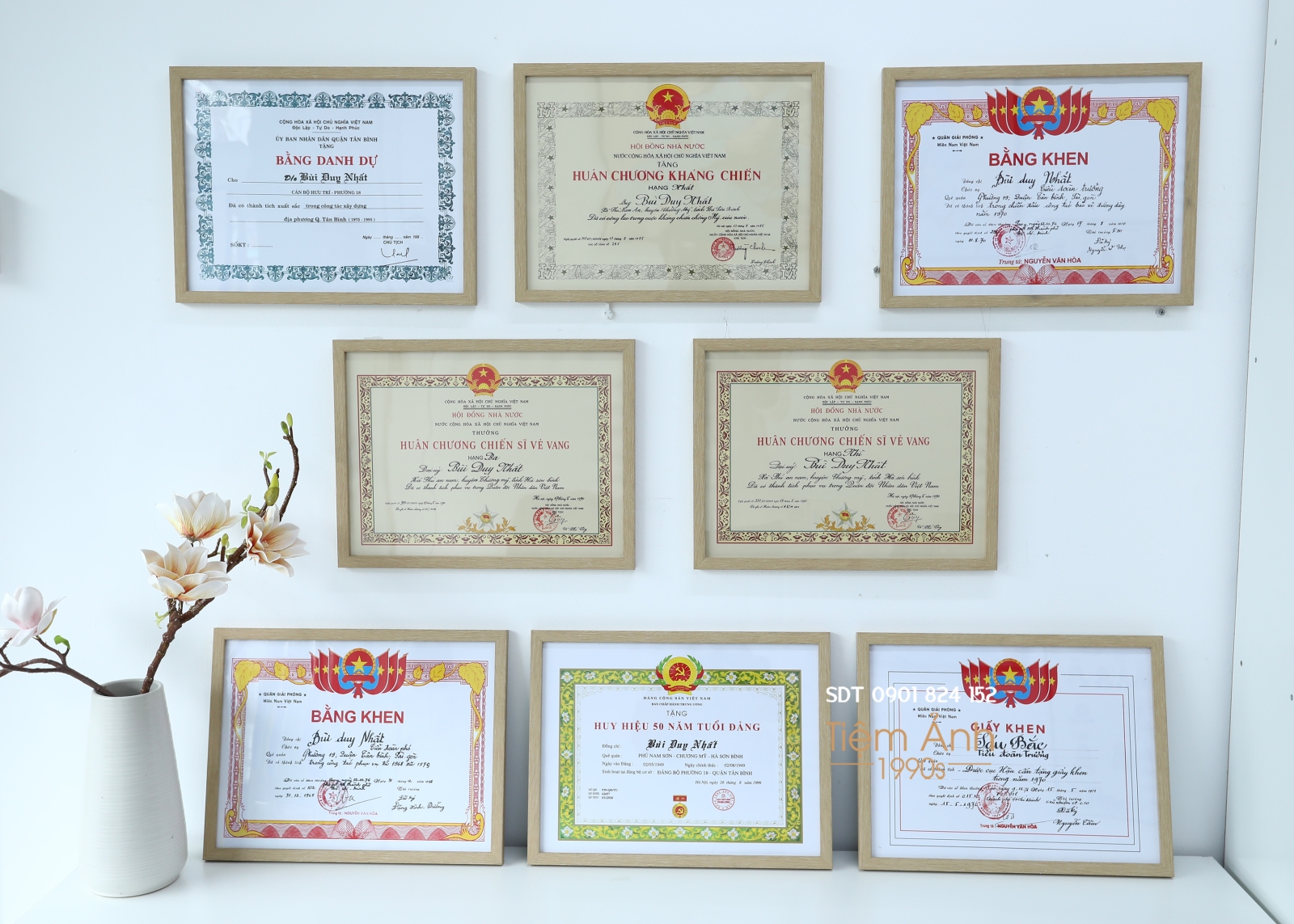 bằng khen kỷ niệm cũ phuc hoi