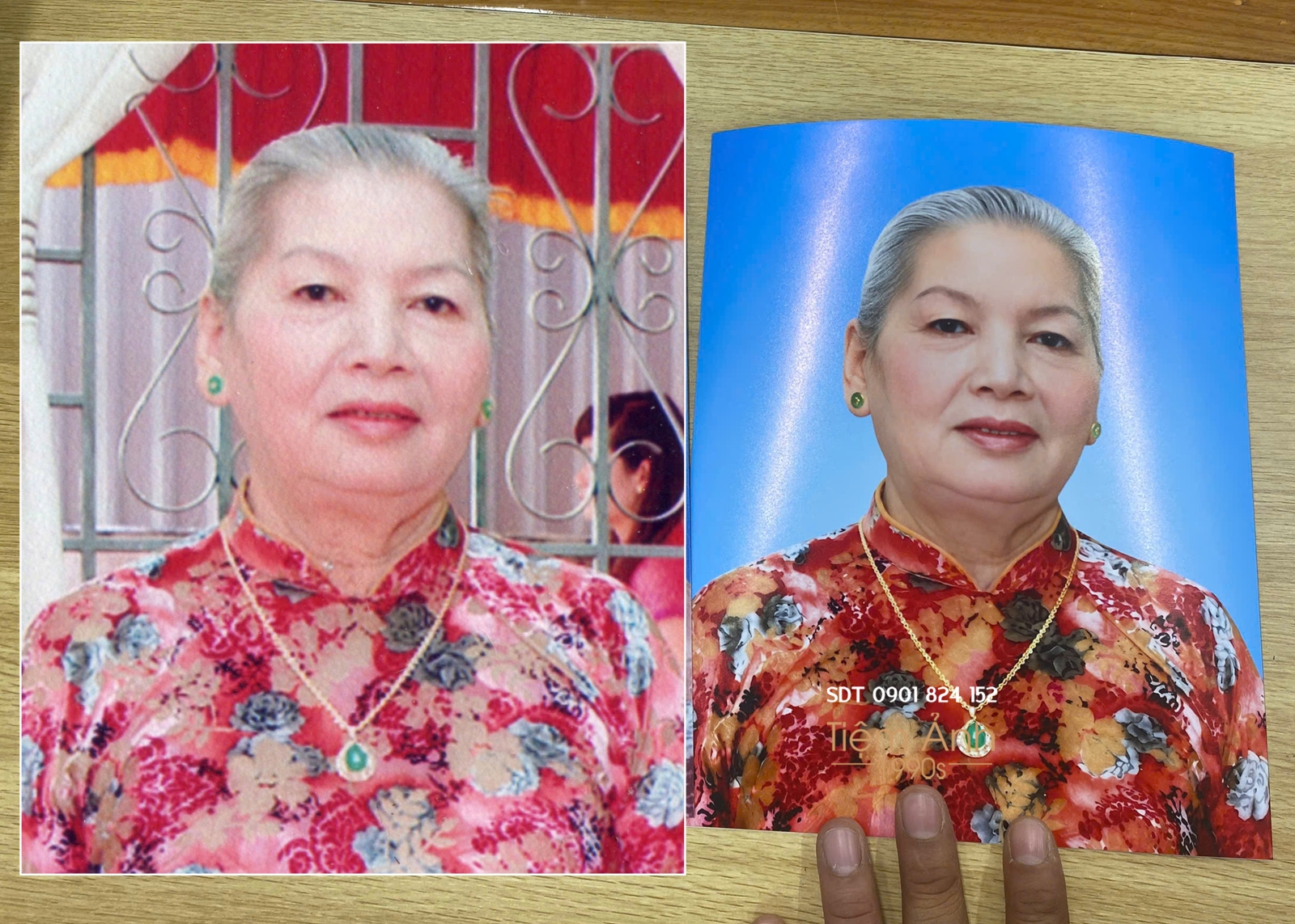 Làm ảnh thờ từ ảnh chụp kỷ niệm 