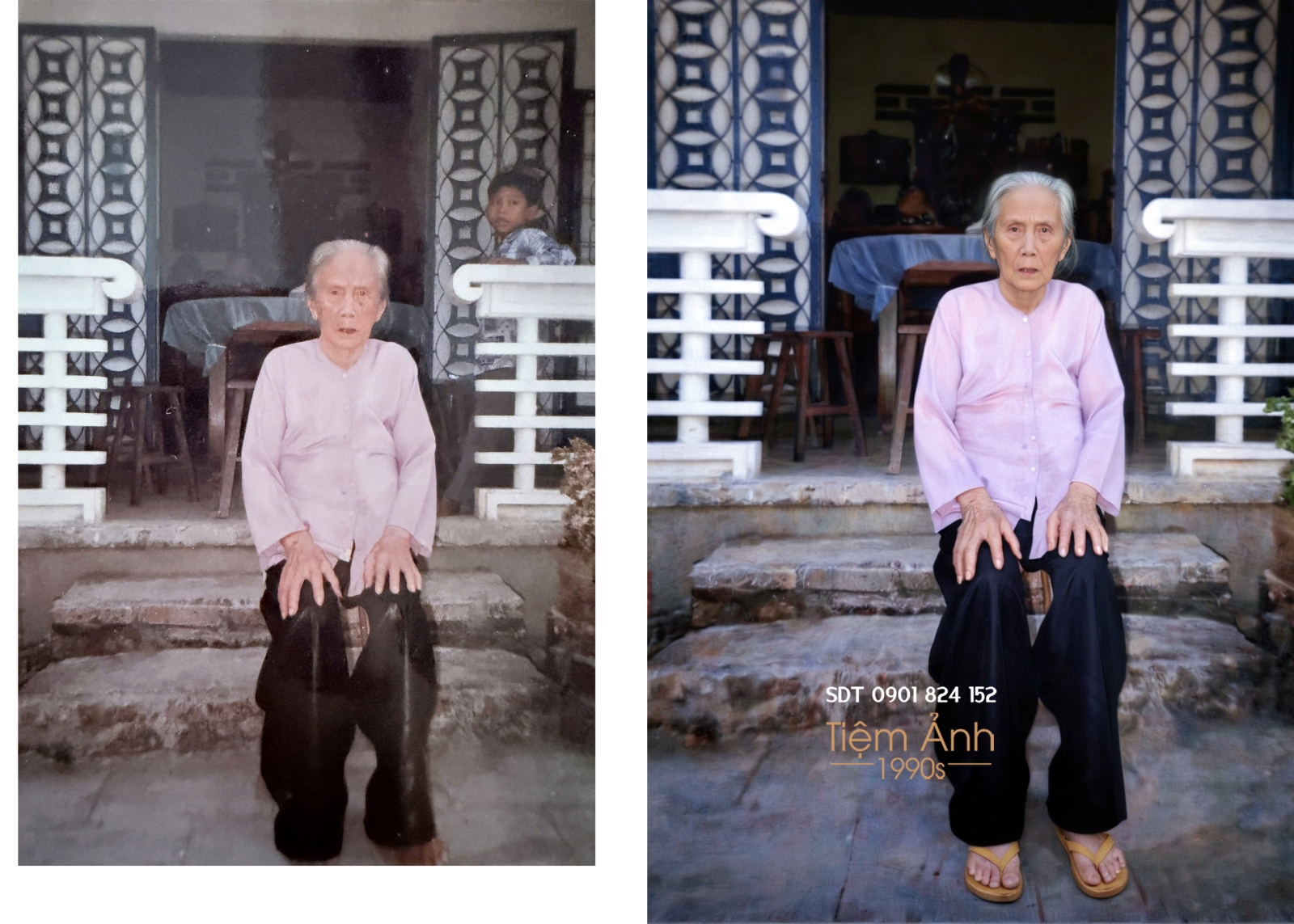 Phục hồi ảnh kỷ niệm cho bà