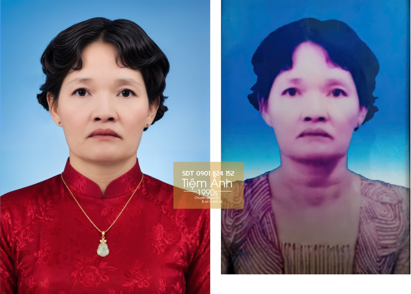 Phục hồi ảnh cũ bị rách và phai màu