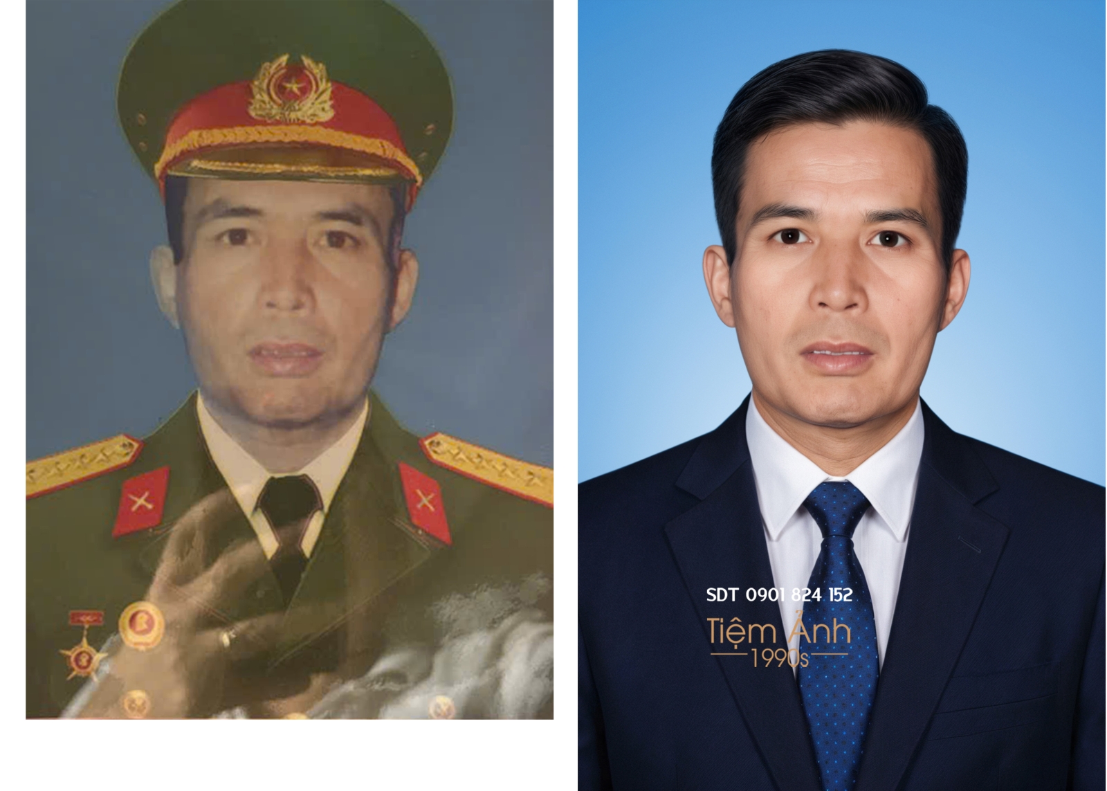Phục hồi ảnh thờ ông bà từ ảnh chụp lại bằng điện thoại