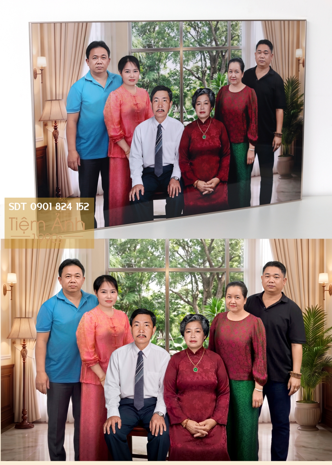 Phục hồi ảnh cũ in ảnh titan đẹp sang 