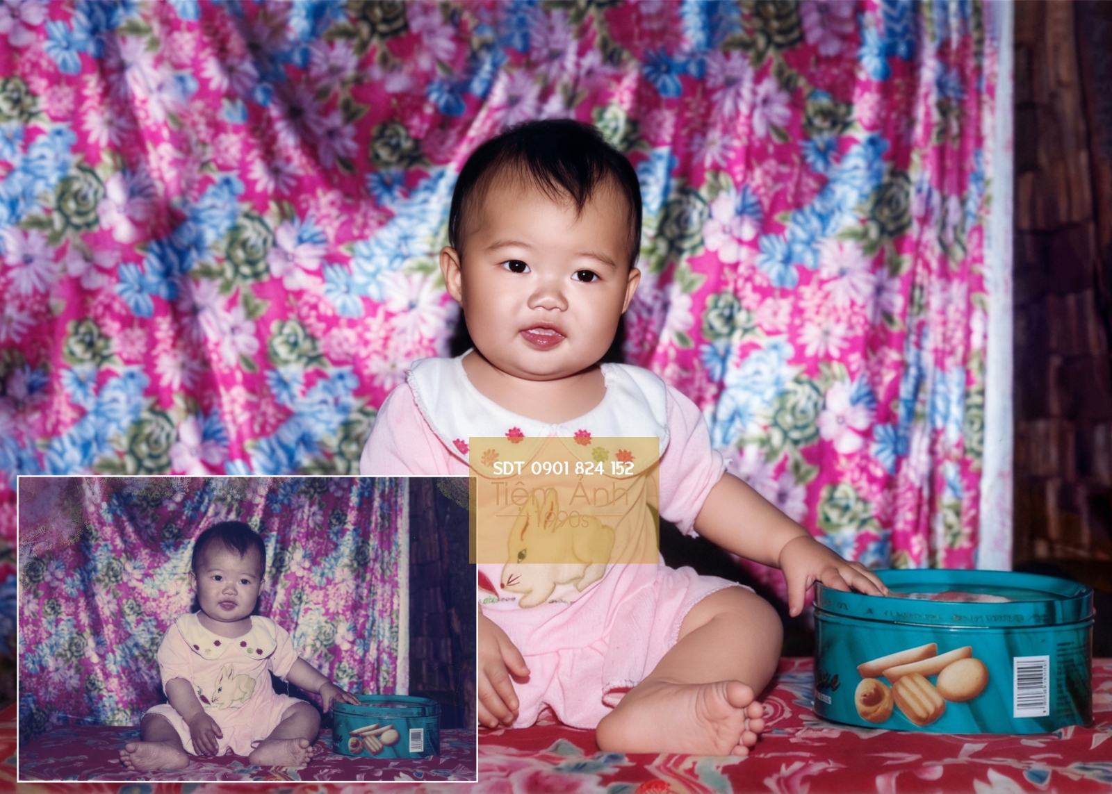 Phục hồi ảnh kỷ niệm của mẹ lúc nhỏ