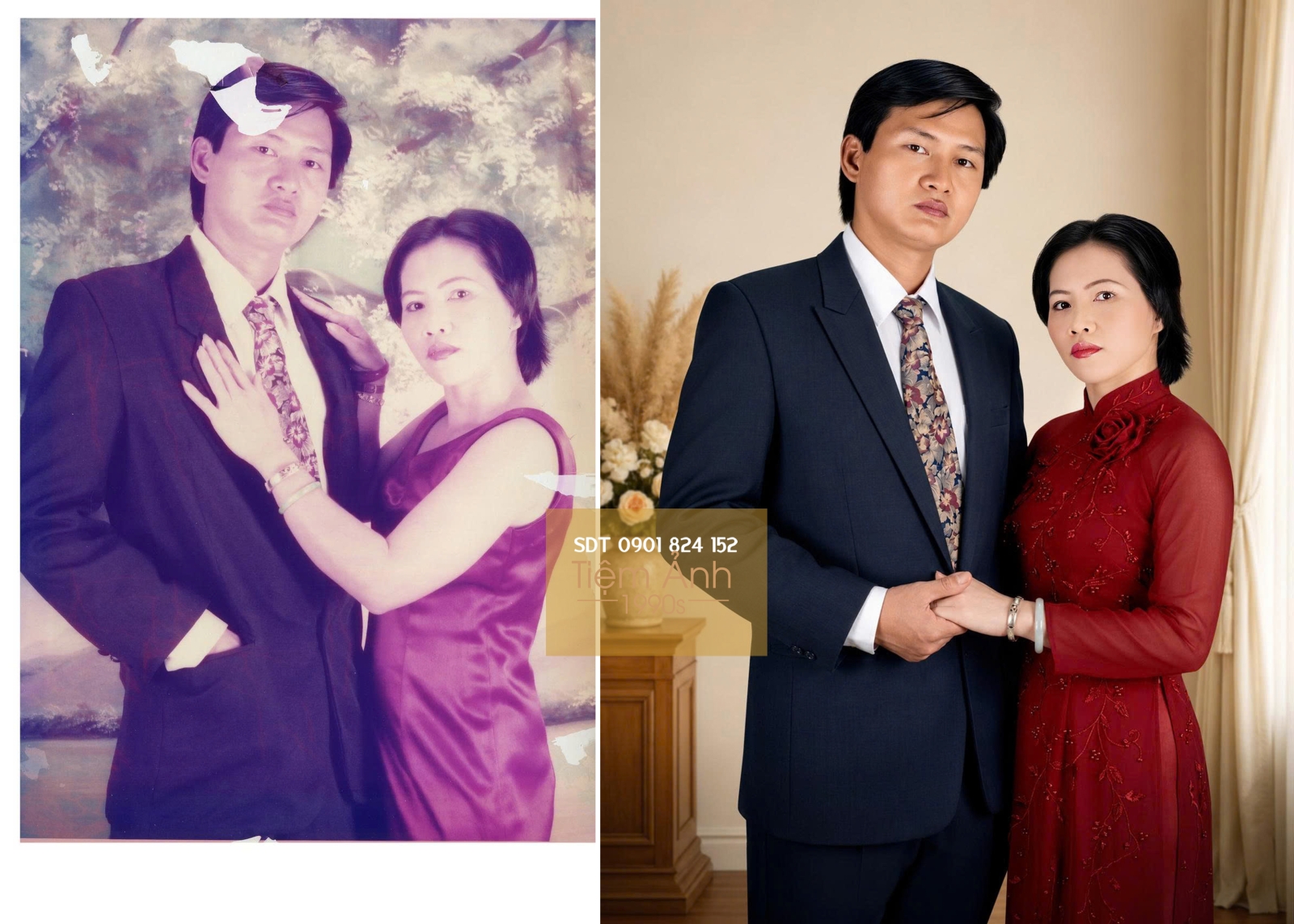 Phục hồi ảnh cũ kỷ niệm cho mẹ