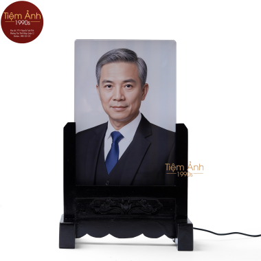 Ảnh Thờ Pha Lê  Nền Xám Size 20x30cm