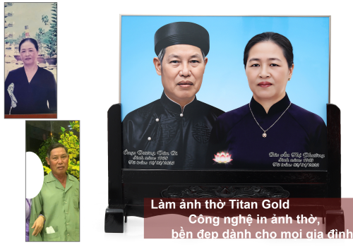 Làm ảnh thờ Titan Gold