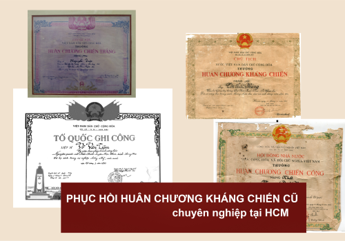 Phục hồi huân chương kháng chiến cũ chuyên nghiệp