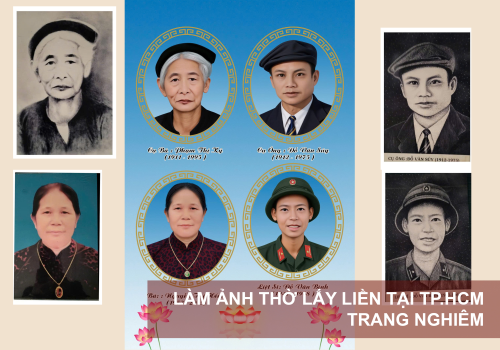 Làm ảnh thờ lấy liền tại TP. Hồ Chí Minh nhanh chóng, trang nghiêm