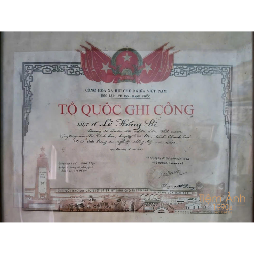 Phục Hồi Bằng Tổ Quốc Ghi Công