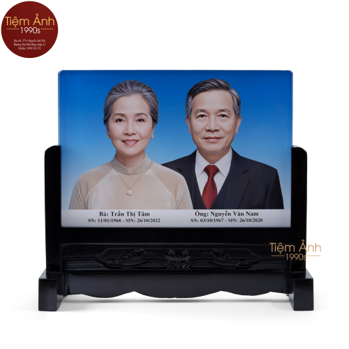 Ảnh Thờ Pha Lê Ghép Đôi Size 35x25cm