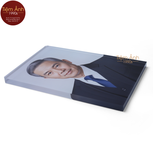 Ảnh Thờ Pha Lê  Nền Xám Size 20x30cm