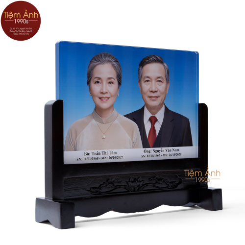 Ảnh Thờ Pha Lê Ghép Đôi Size 35x25cm