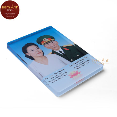 Ảnh Thờ Pha Lê Ghép Đôi Size Nhỏ 15x21cm
