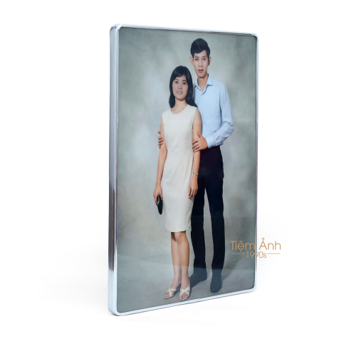 Ảnh Tráng Gương Viền Bạc 20x30Cm
