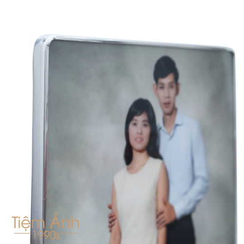 Ảnh Tráng Gương Viền Bạc 20x30Cm