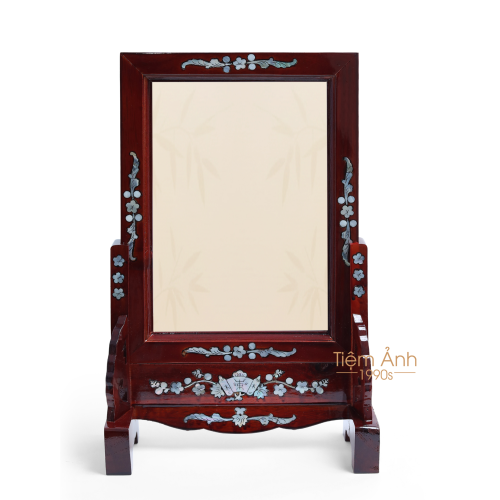Khung Thờ Gỗ Đỏ Chạm Xà Cừ 