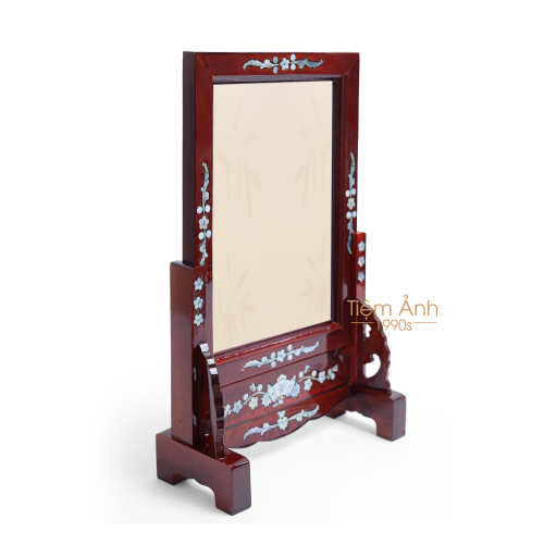 Khung Thờ Gỗ Đỏ Chạm Xà Cừ 