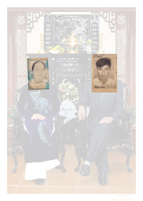 Làm Ảnh Thờ Ngồi Bàn Trà